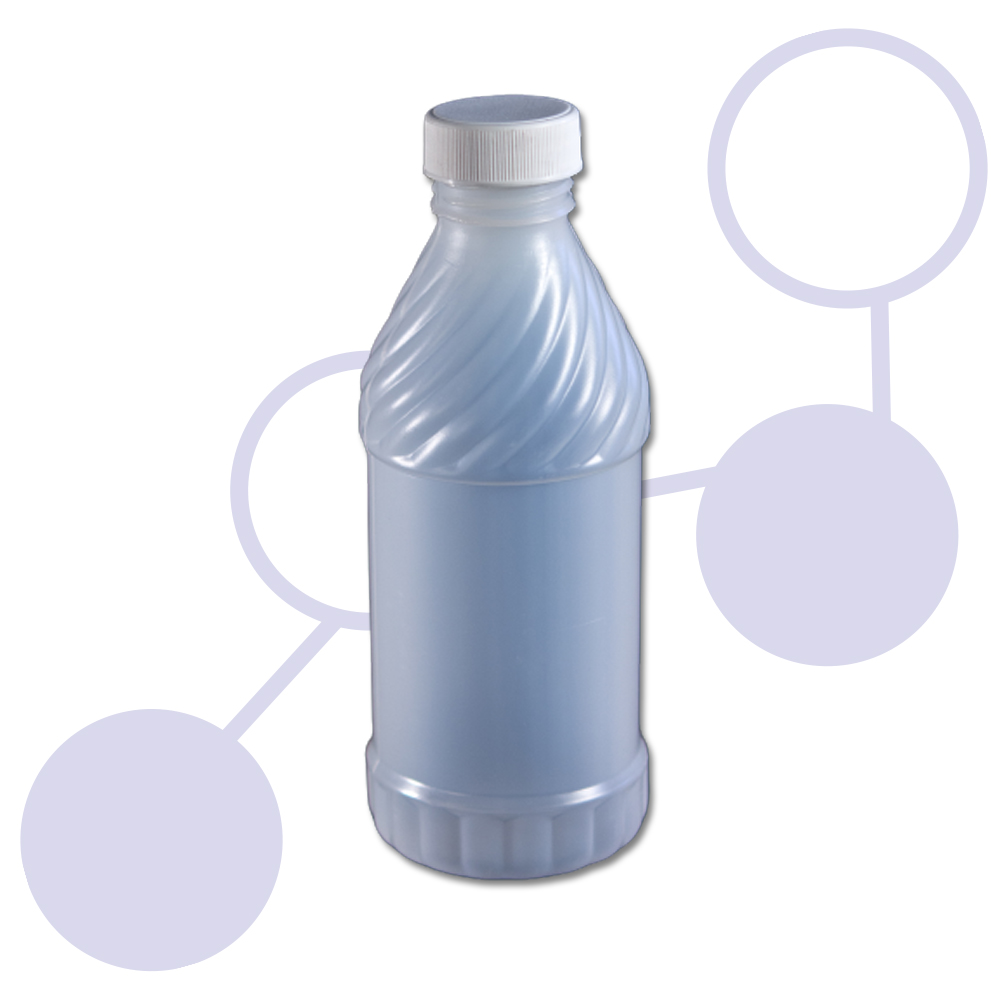 250 mL HDPE 28 mm PCO Clear Bottle 3