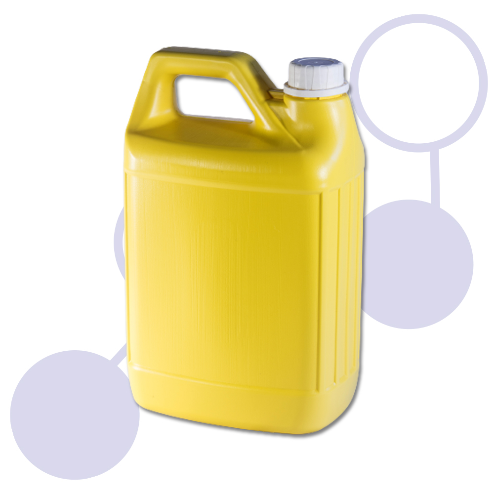 3.785 Litre HDPE 38-410 Yellow Bottles